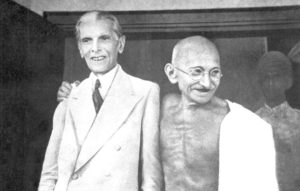 Mahatma Gandhi with Jinnah in 1944